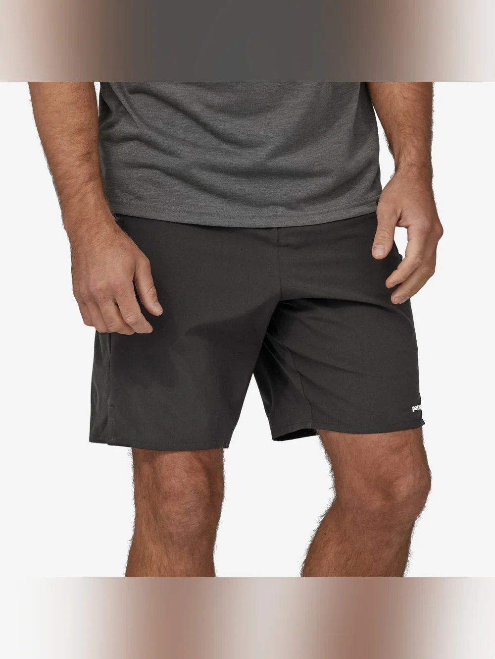 Patagonia-Men's L Hydropeak Boardshorts Charcoal